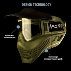 VForce Armour Field maske i sort